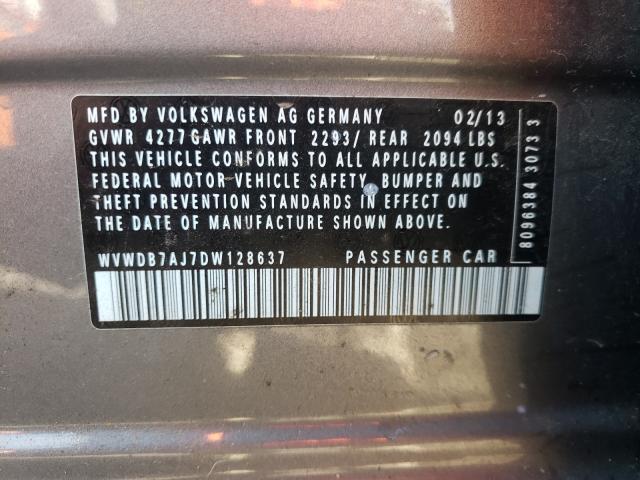 Photo 10 from auction – 2013 VOLKSWAGEN GOLF with VIN WVWDB7AJ7DW128637