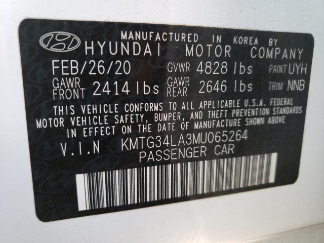 Photo 10 from auction – 2021 GENESIS G70 ELITE with VIN KMTG34LA3MU065264