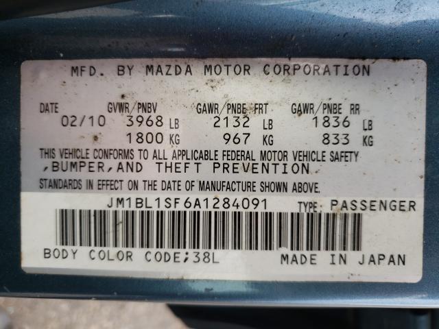 Photo 10 from auction – 2010 MAZDA 3 I with VIN JM1BL1SF6A1284091