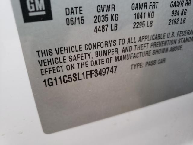Photo 10 from auction – 2015 CHEVROLET MALIBU 1LT with VIN 1G11C5SL1FF349747