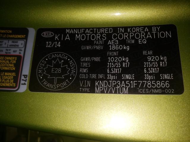 Foto 10 de la subasta – 2015 KIA SOUL + con VIN KNDJP3A51F7785866