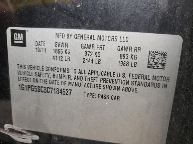 Photo 10 from auction – 2012 CHEVROLET CRUZE LT with VIN 1G1PG5SC3C7184627