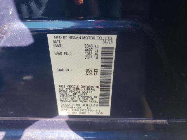 Photo 10 from auction – 2019 NISSAN LEAF S with VIN 1N4AZ1CP3KC300129