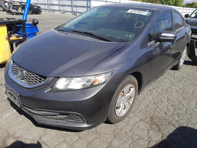 Photo 2 from auction – 2014 HONDA CIVIC LX with VIN 19XFB2F50EE205996