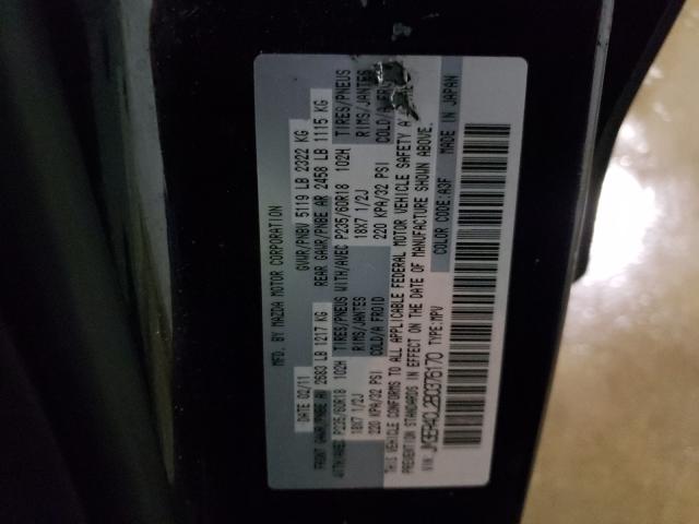 Photo 10 from auction – 2011 MAZDA CX-7 with VIN JM3ER4CL2B0376170