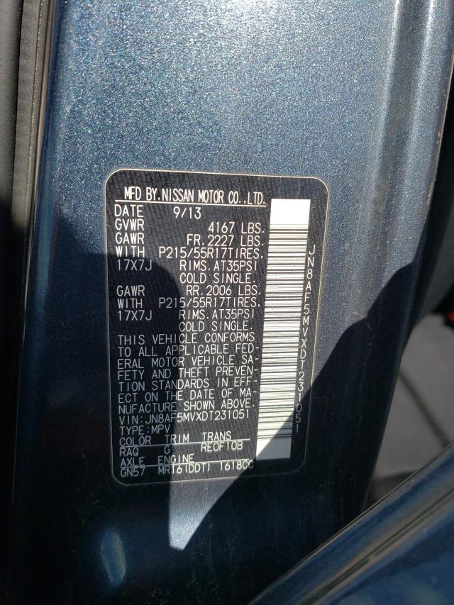 Photo 10 from auction – 2013 NISSAN JUKE with VIN JN8AF5MVXDT231051