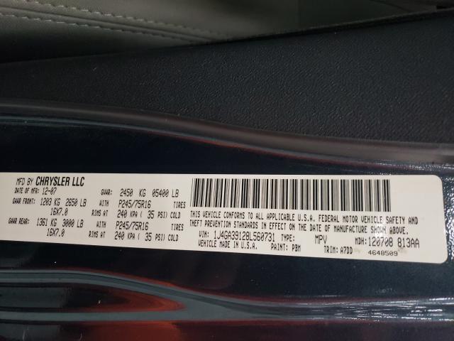 Photo 10 from auction – 2008 JEEP WRANGLER U with VIN 1J4GA39128L560731