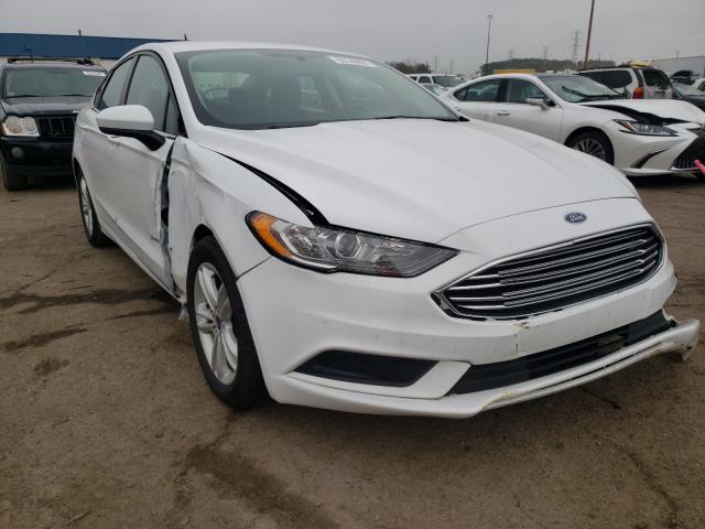 FORD FUSION SE 2018 with VIN 3FA6P0LU1JR239679 - Photo from auction