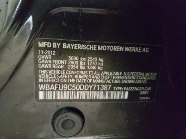 Photo 10 from auction – 2013 BMW 550 XI with VIN WBAFU9C50DDY71387
