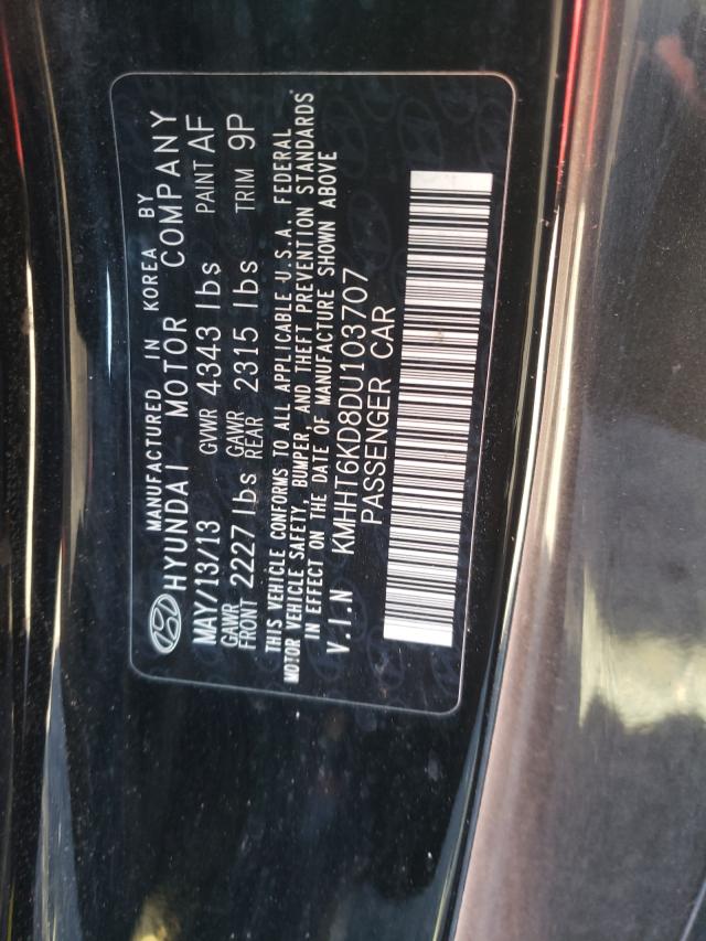 Photo 10 from auction – 2013 HYUNDAI GENESIS CO with VIN KMHHT6KD8DU103707