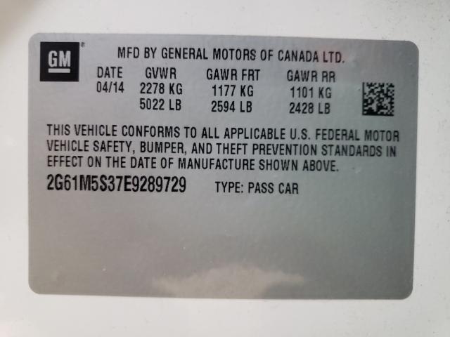 Photo 10 from auction – 2014 CADILLAC XTS LUXURY with VIN 2G61M5S37E9289729