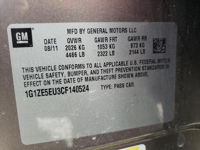 Photo 10 from auction – 2012 CHEVROLET MALIBU LTZ with VIN 1G1ZE5EU3CF140524