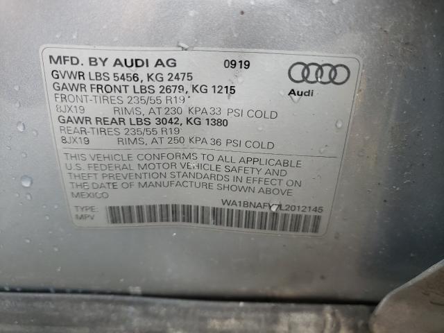 AUDI Q5 PREMIUM 2020 with VIN WA1BNAFY7L2012145 - Photo from auction