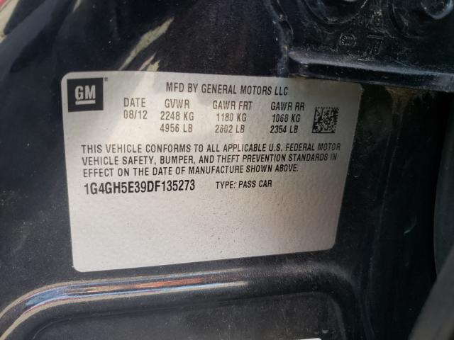Photo 10 from auction – 2013 BUICK LACROSSE P with VIN 1G4GH5E39DF135273