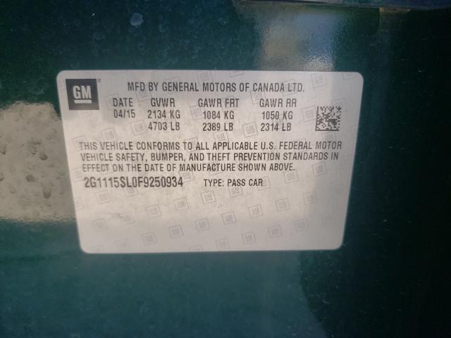 Photo 10 from auction – 2015 CHEVROLET IMPALA LT with VIN 2G1115SL0F9250934
