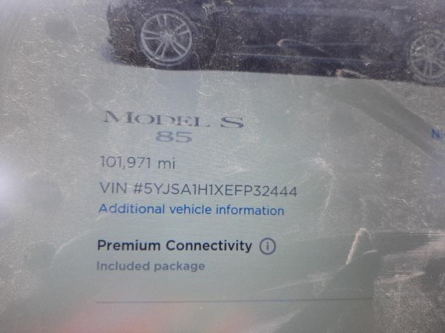 Photo 8 from auction – 2014 TESLA MODEL S with VIN 5YJSA1H1XEFP32444