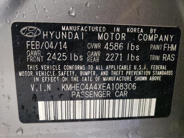 Photo 10 from auction – 2014 HYUNDAI SONATA HYB with VIN KMHEC4A4XEA108306