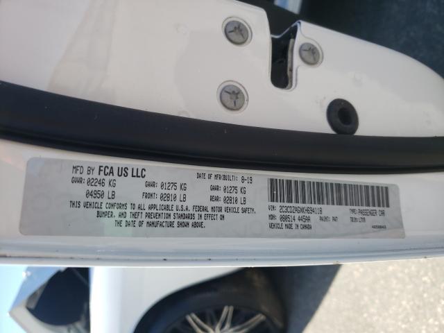 Photo 10 from auction – 2019 DODGE CHALLENGER with VIN 2C3CDZAGXKH694118