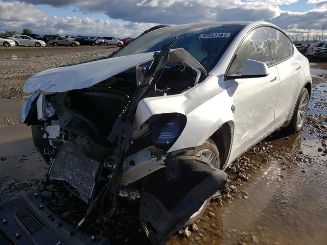 Photo 2 from auction – 2021 TESLA MODEL Y with VIN 5YJYGDEE1MF179456