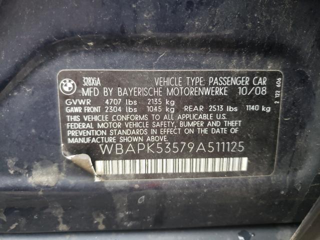 Photo 10 from auction – 2009 BMW 328 XI SUL with VIN WBAPK53579A511125