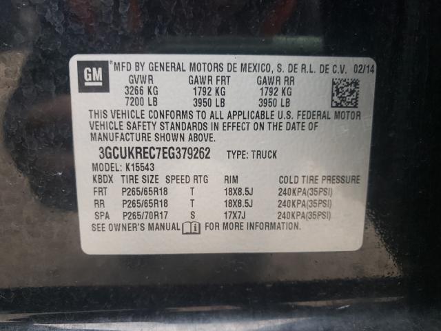 Photo 10 from auction – 2014 CHEVROLET SILVERADO with VIN 3GCUKREC7EG379262