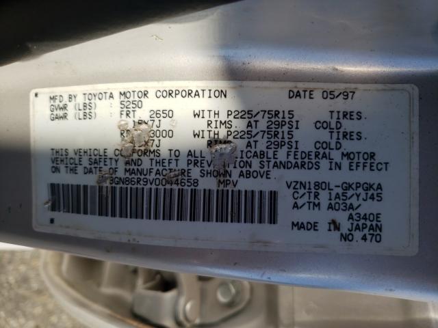 Photo 10 from auction – 1997 TOYOTA 4RUNNER SR with VIN JT3GN86R9V0044658