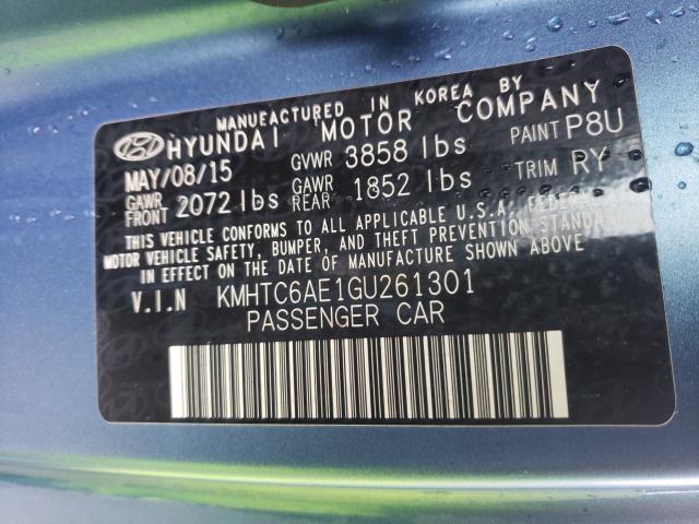 Photo 10 from auction – 2016 HYUNDAI VELOSTER T with VIN KMHTC6AE1GU261301