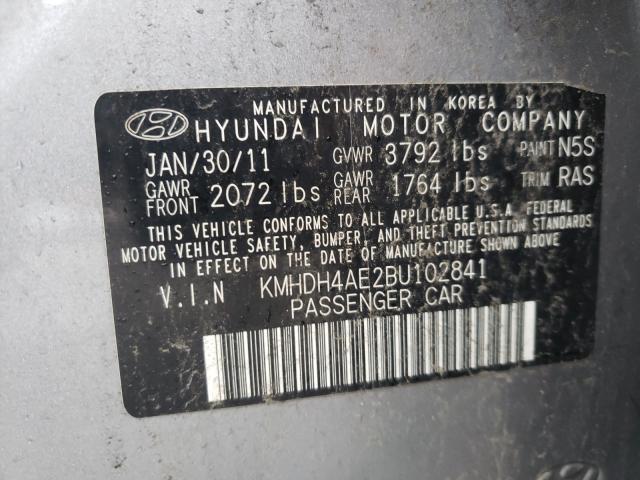 Photo 10 from auction – 2011 HYUNDAI ELANTRA GL with VIN KMHDH4AE2BU102841