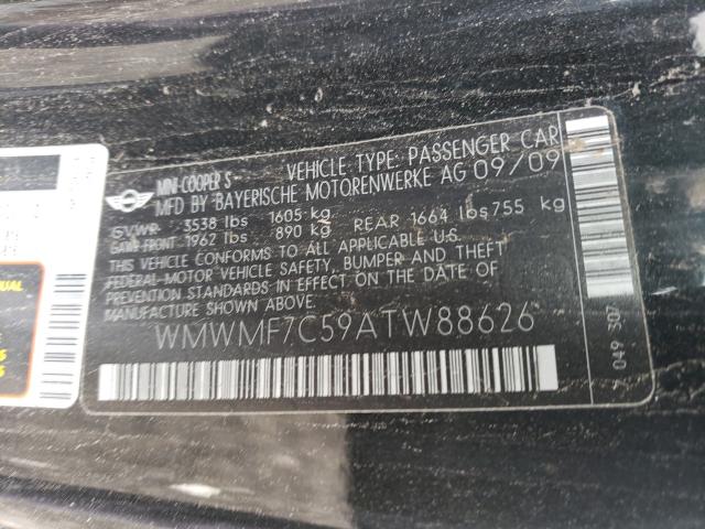 Photo 10 from auction – 2010 MINI COOPER S with VIN WMWMF7C59ATW88626