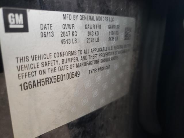 Photo 10 from auction – 2014 CADILLAC ATS LUXURY with VIN 1G6AH5RX5E0100549