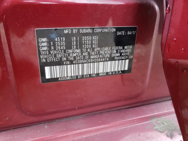 Photo 10 from auction – 2017 SUBARU LEGACY 2.5 with VIN 4S3BNAC68H3064474