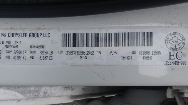 Photo 9 from auction – 2011 CHRYSLER 200 LX with VIN 1C3BC4FB2BN512482