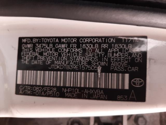 Photo 10 from auction – 2014 TOYOTA PRIUS C with VIN JTDKDTB39E1575057