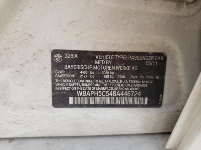Photo 10 from auction – 2011 BMW 328 I SULE with VIN WBAPH5C54BA446724