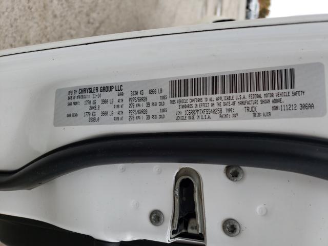 Photo 10 from auction – 2015 RAM 1500 SPORT with VIN 1C6RR7MTXFS540258