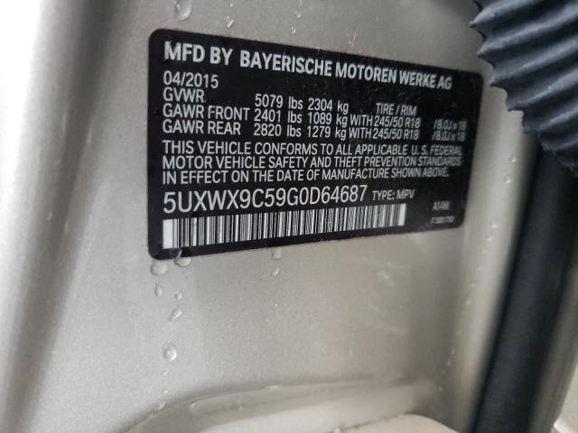 Photo 10 from auction – 2016 BMW X3 XDRIVE2 with VIN 5UXWX9C59G0D64687