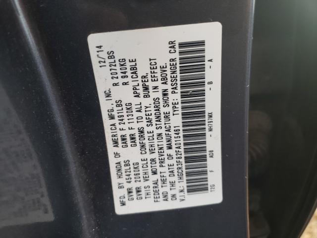 Photo 10 from auction – 2015 HONDA ACCORD EXL with VIN 1HGCR3F82FA015461