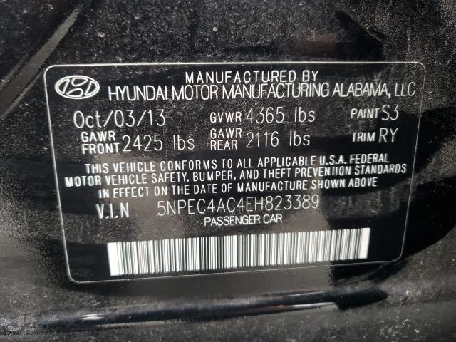 Photo 10 from auction – 2014 HYUNDAI SONATA SE with VIN 5NPEC4AC4EH823389