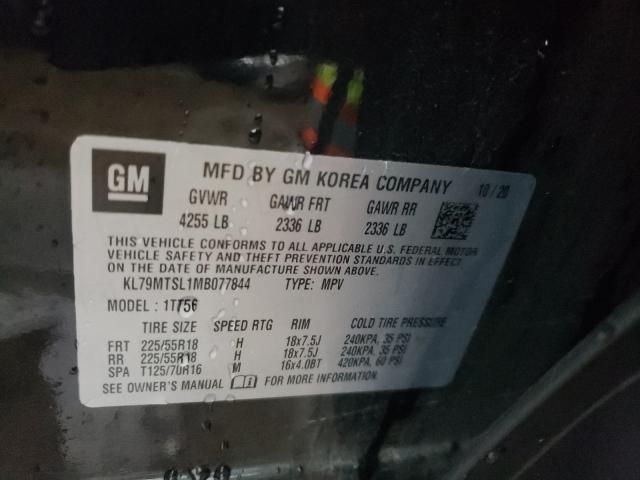 Photo 10 from auction – 2021 CHEVROLET TRAILBLAZE with VIN KL79MTSL1MB077844