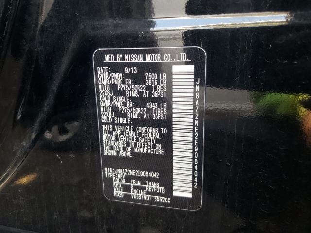 Photo 10 from auction – 2014 INFINITI QX80 with VIN JN8AZ2NE2E9064042