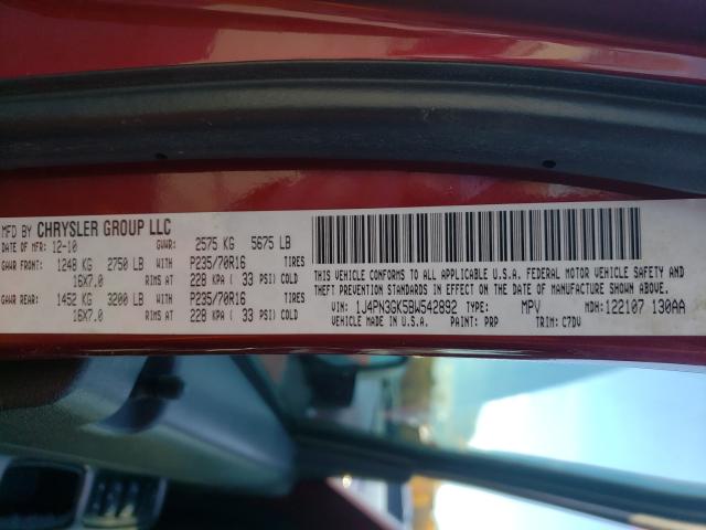 Photo 10 from auction – 2011 JEEP LIBERTY RE with VIN 1J4PN3GK5BW542892