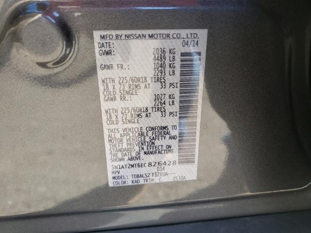 Photo 10 from auction – 2014 NISSAN ROGUE S with VIN 5N1AT2MT6EC826428