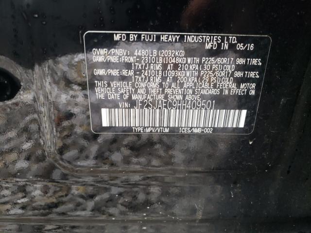 Photo 10 from auction – 2017 SUBARU FORESTER 2 with VIN JF2SJAEC9HH409501