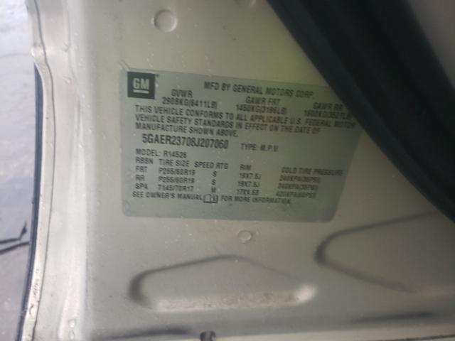Photo 10 from auction – 2008 BUICK ENCLAVE CX with VIN 5GAER23708J207060