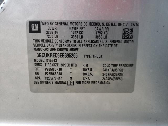 Photo 10 from auction – 2014 CHEVROLET SILVERADO with VIN 3GCUKREC9EG395365