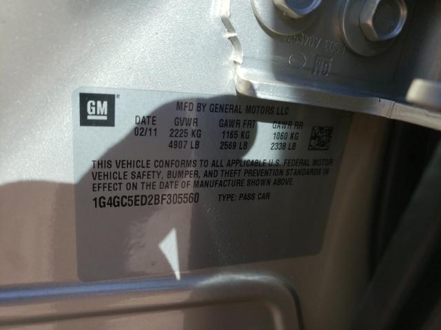 Photo 10 from auction – 2011 BUICK LACROSSE C with VIN 1G4GC5ED2BF305560