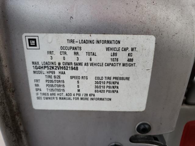 Photo 10 from auction – 1997 BUICK LESABRE with VIN 1G4HP52K2VH621948