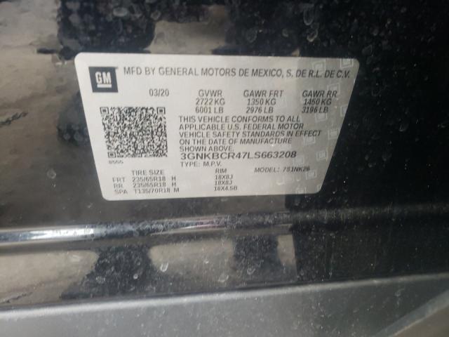 Photo 10 from auction – 2020 CHEVROLET BLAZER 2LT with VIN 3GNKBCR47LS663208