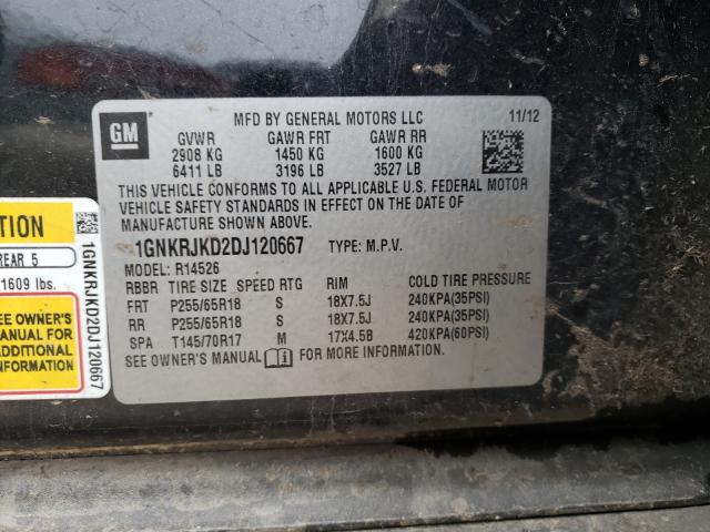 Photo 10 from auction – 2013 CHEVROLET TRAVERSE L with VIN 1GNKRJKD2DJ120667