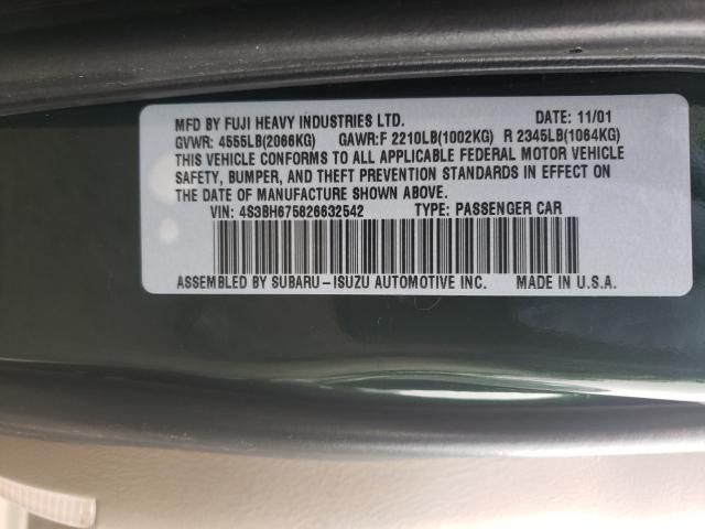 Photo 10 from auction – 2002 SUBARU LEGACY OUT with VIN 4S3BH675826632542